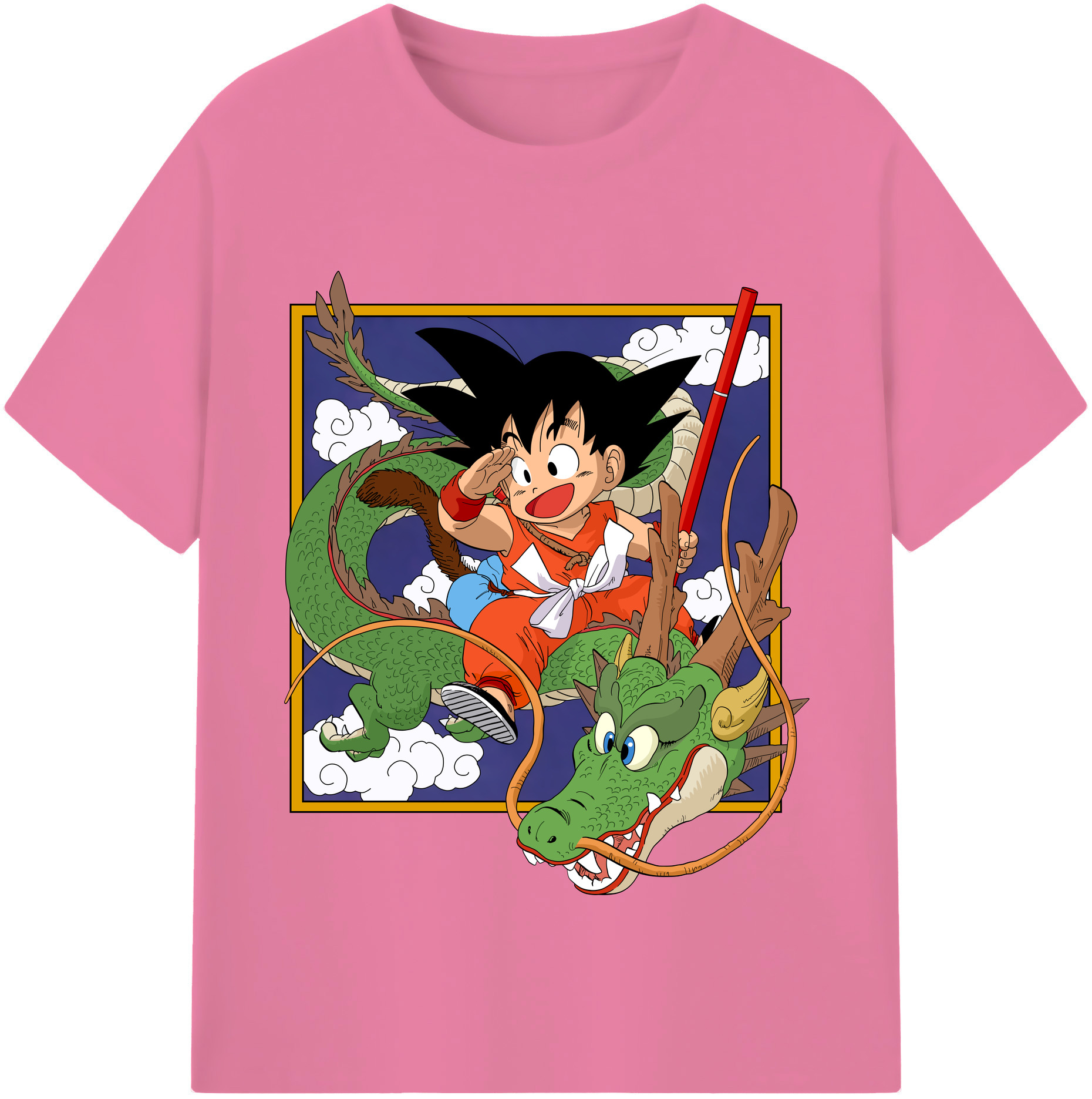 （画像用） ドラゴンボール 孫悟空（そん ごくう）Son Goku カカロット DRAGON BALL Kakarotto 綿100％半袖Tシャツ（フロントプリント）